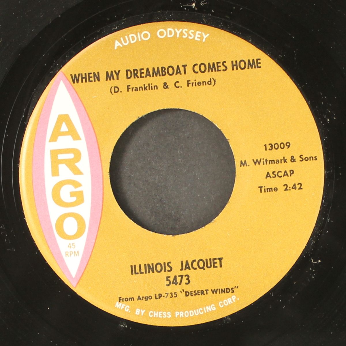 desert winds / when my dreamboat comes home by ILLINOIS JACQUET