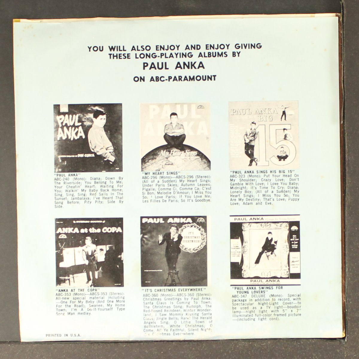 the story of my love by PAUL ANKA