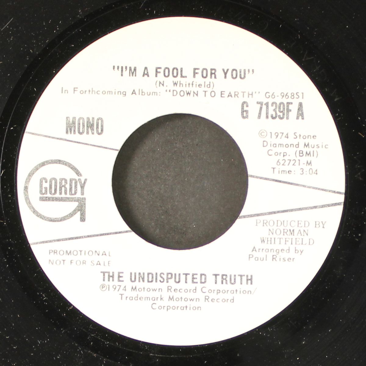 i'm a fool for you / mono by UNDISPUTED TRUTH