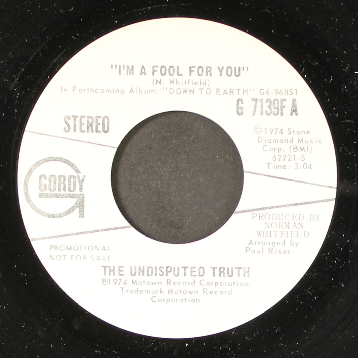 i'm a fool for you / mono by UNDISPUTED TRUTH