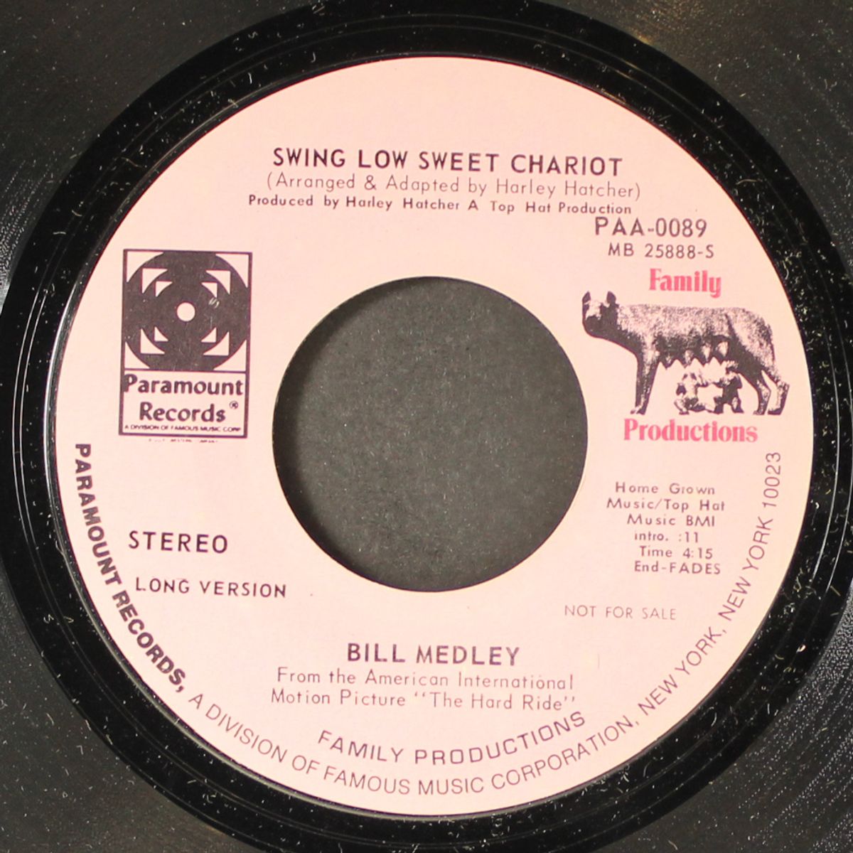 swing low sweet chariot / short by BILL MEDLEY