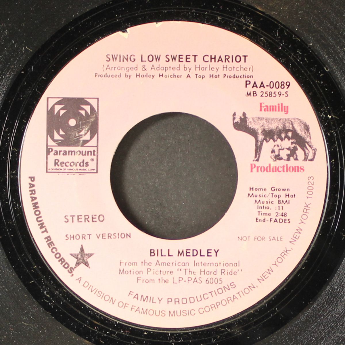 swing low sweet chariot / short by BILL MEDLEY