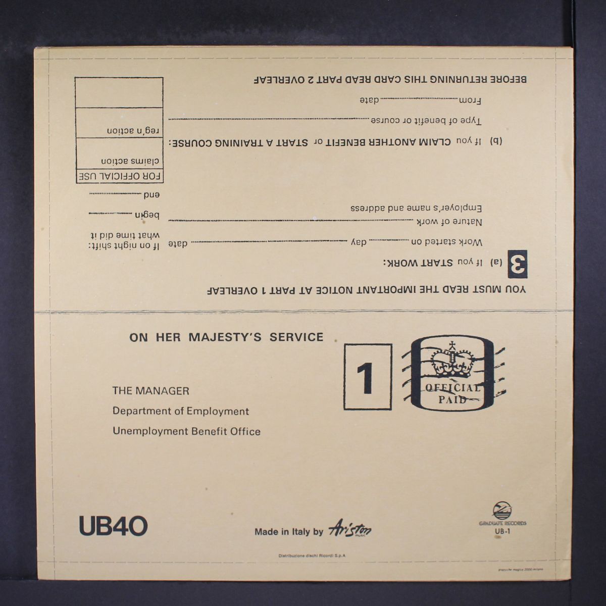 signing off by UB40