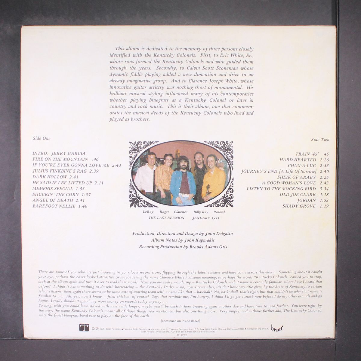 livin' in the past by KENTUCKY COLONELS