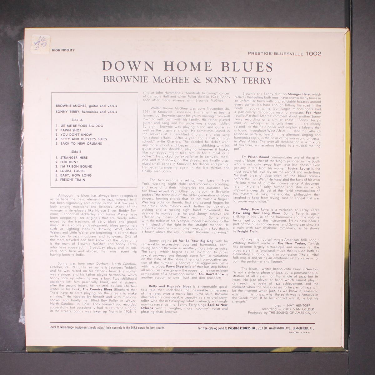 down home blues by BROWNIE MCGHEE & SONNY TERRY