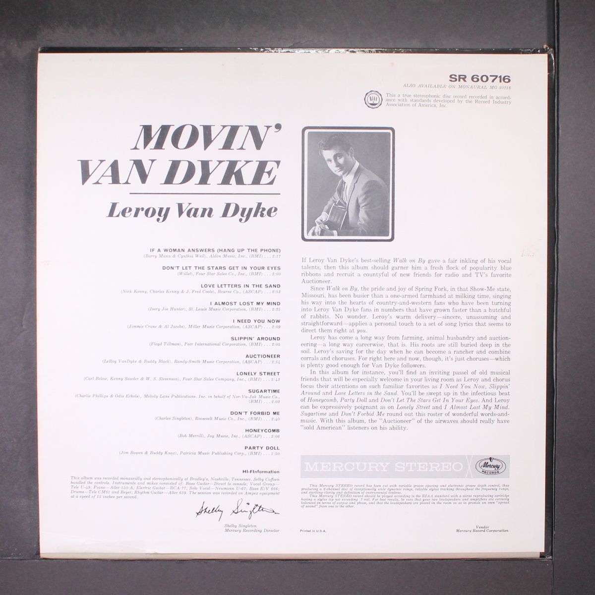 movin' by LEROY VAN DYKE