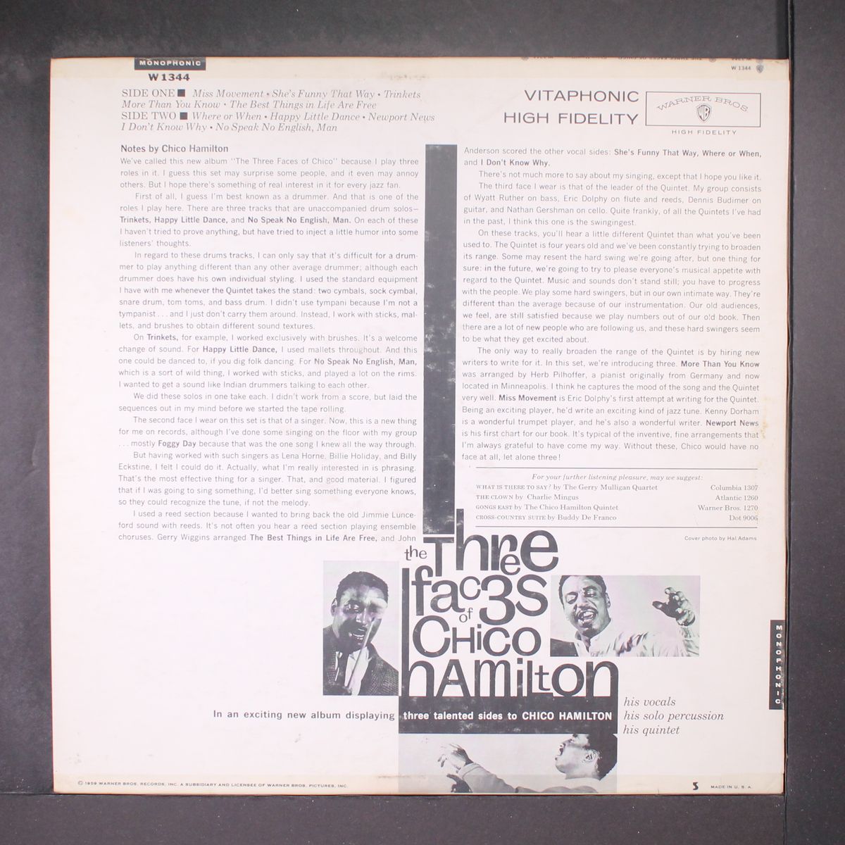 the three faces of chico by CHICO HAMILTON