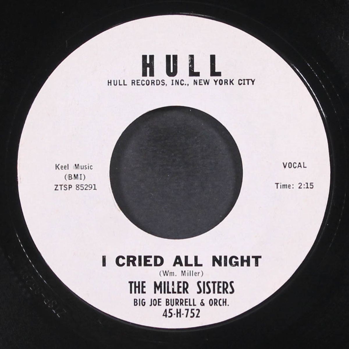 i cried all night / the hully gully reel by MILLER SISTERS