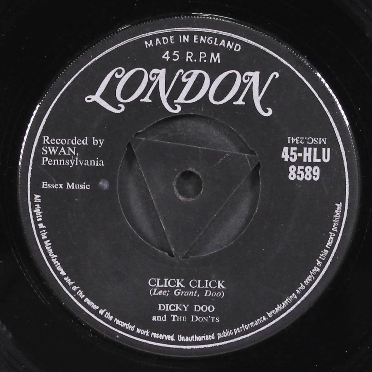 click click / did you cry by DICKY DOO & DON'TS