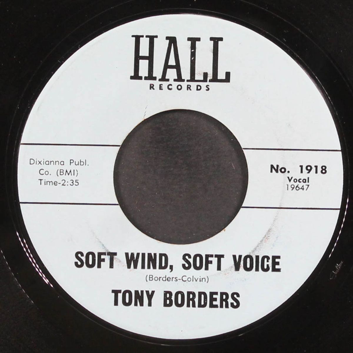 soft wind, soft voice / pass the word by TONY BORDERS