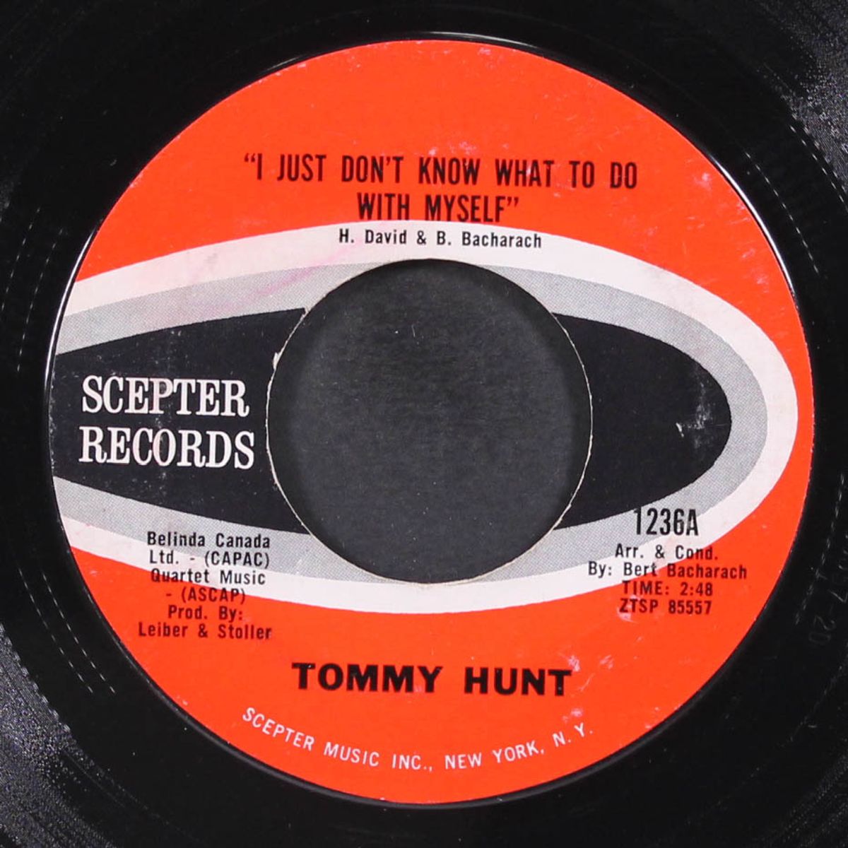 i just don't know what to do with myself / and i never knew by TOMMY HUNT