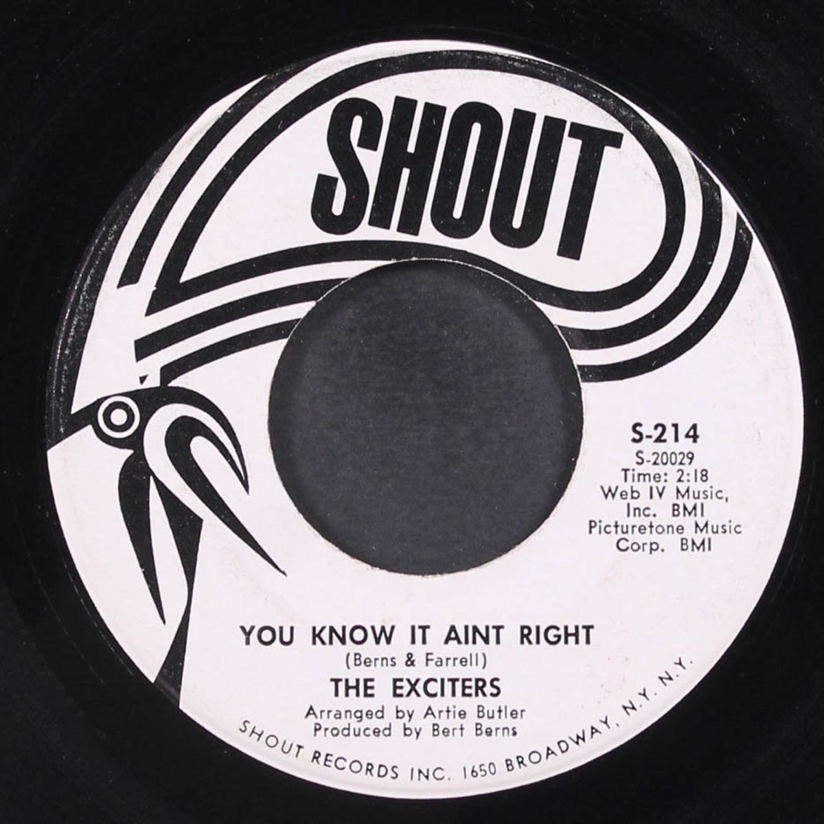 soul motion / you know it ain't right by EXCITERS