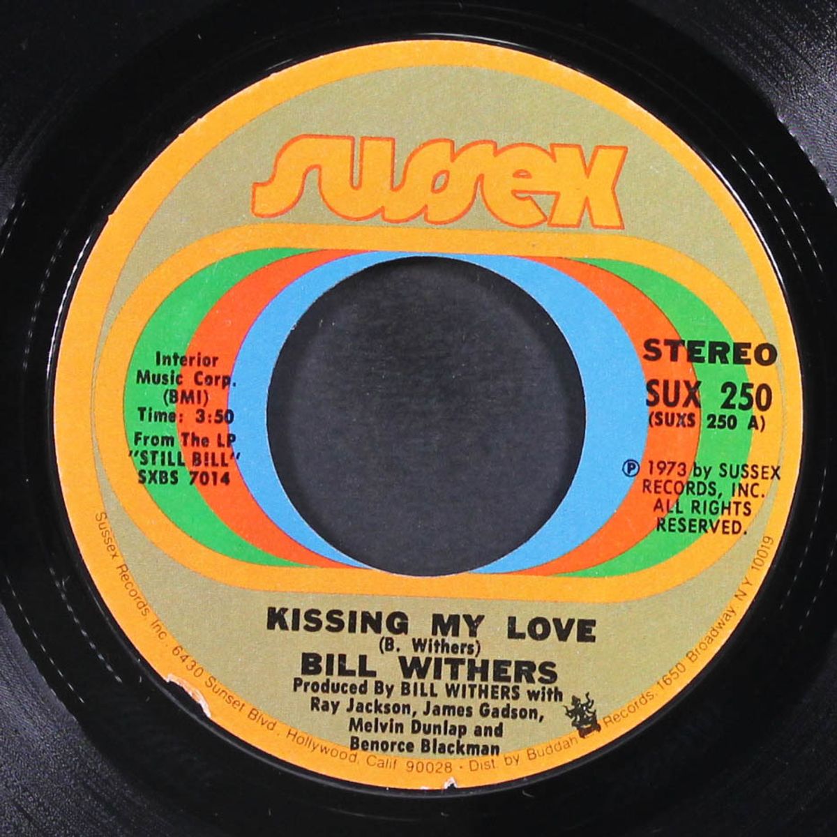 kissing my love / i don't know by BILL WITHERS