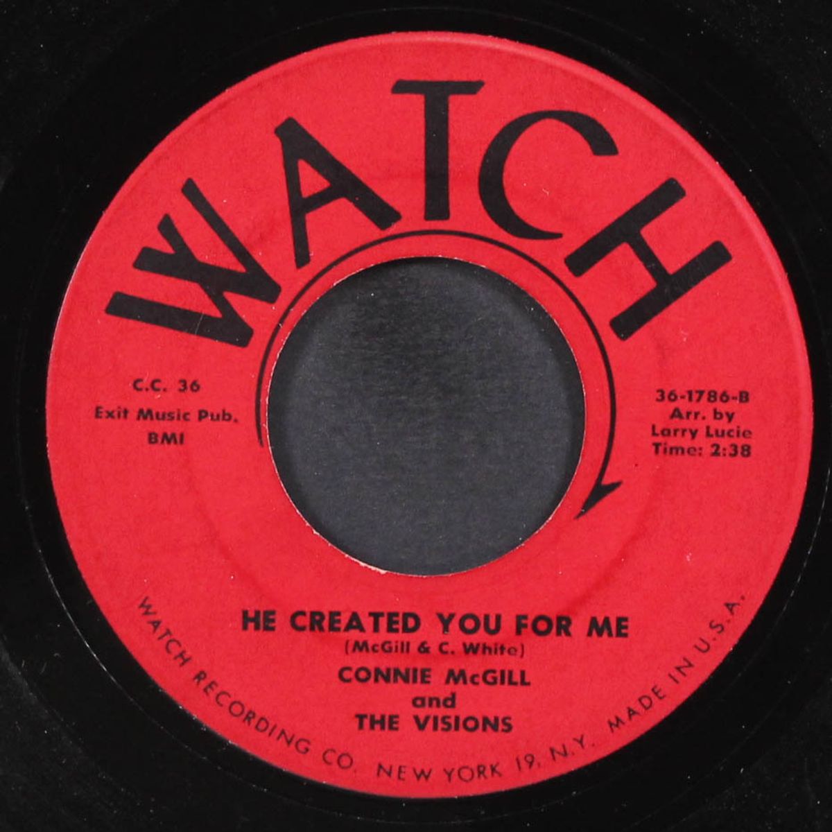no i won't believe it / he created you for me by CONNIE MCGILL & VISIONS