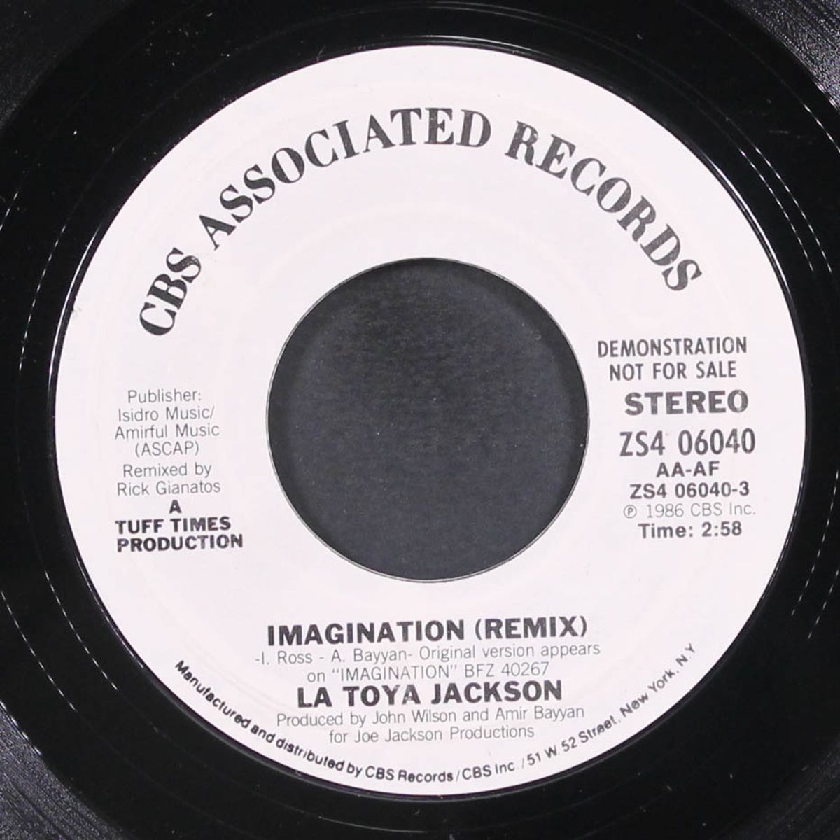 imagination (remix) / same by LATOYA JACKSON