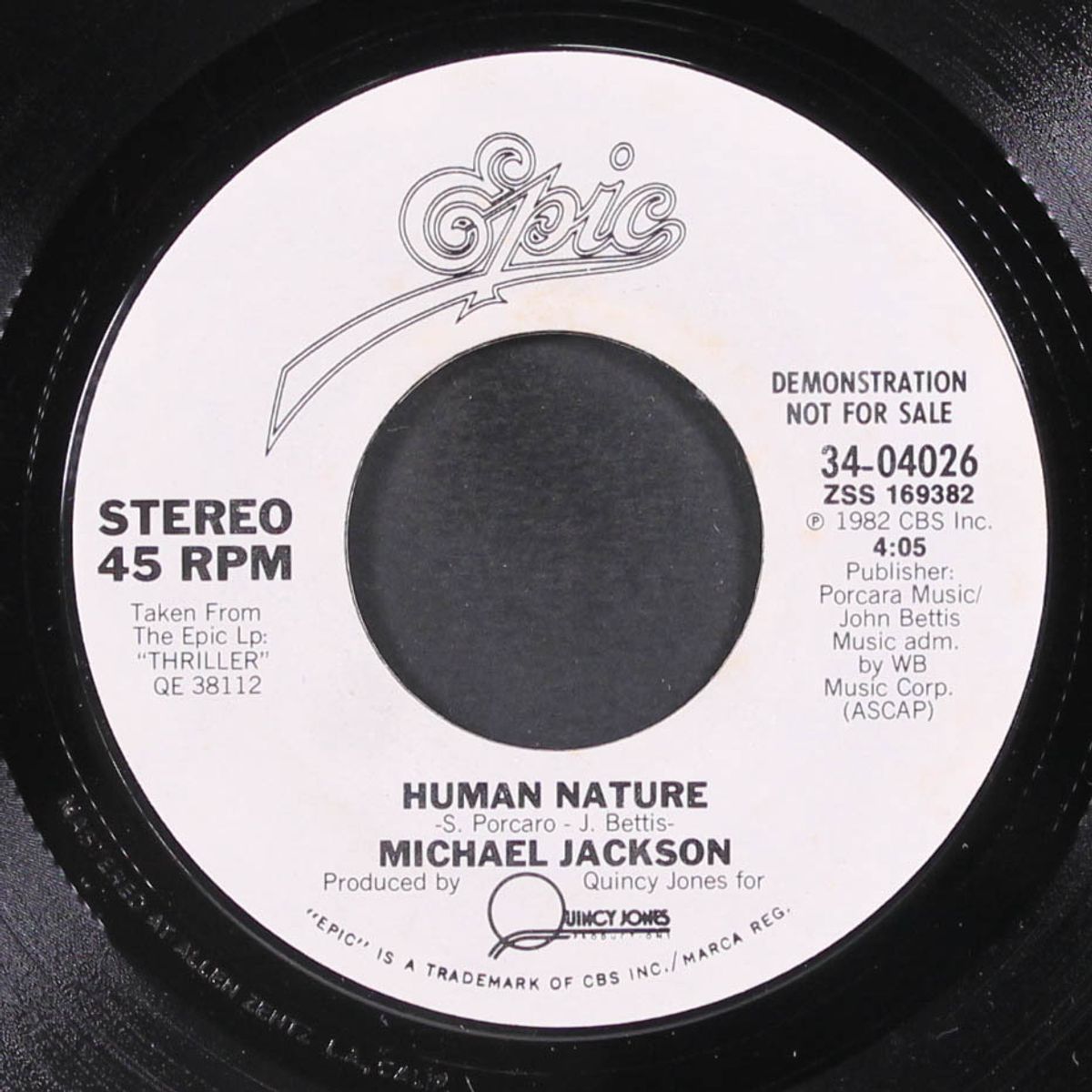 human nature / baby be mine by MICHAEL JACKSON