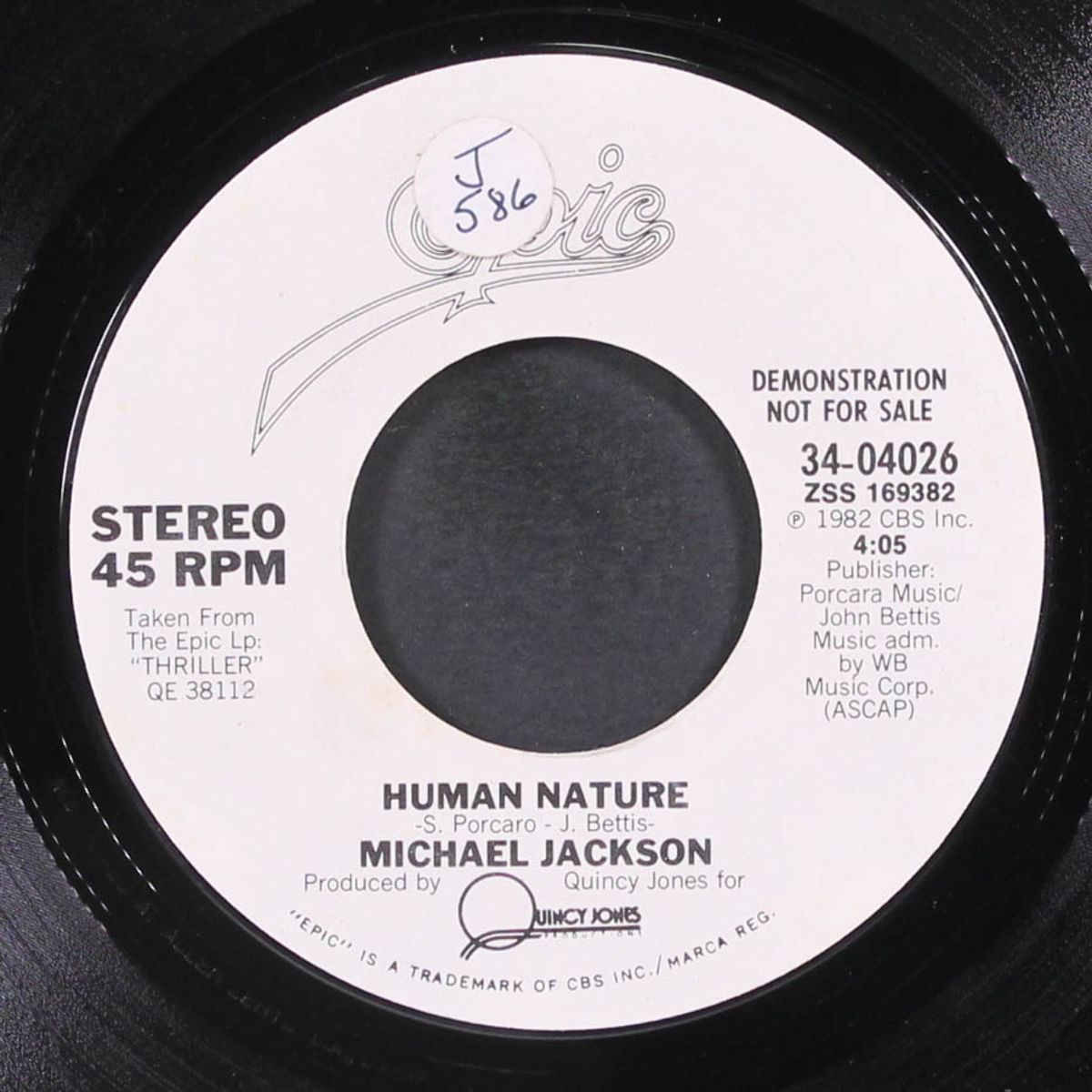 human nature / baby be mine by MICHAEL JACKSON
