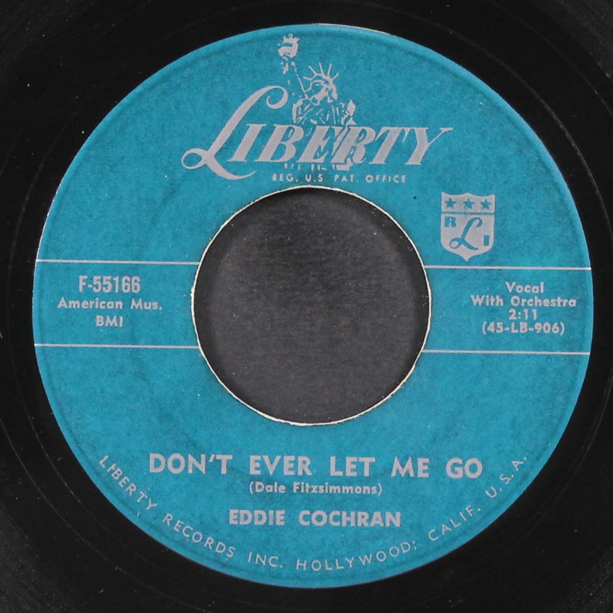 c'mon everybody / don't ever let me go by EDDIE COCHRAN
