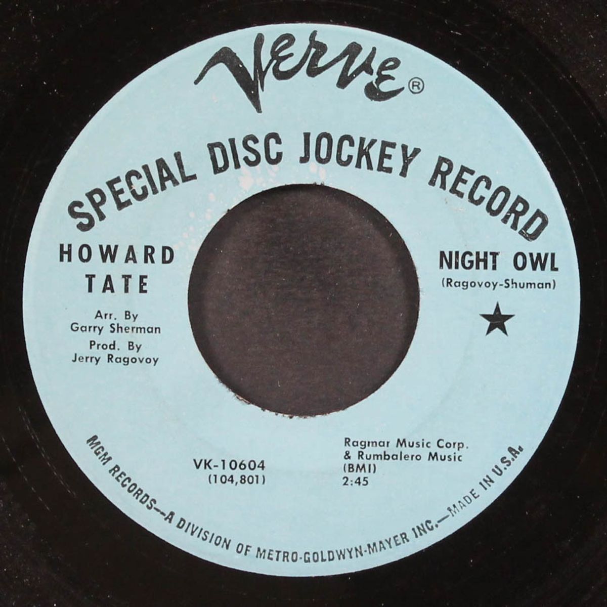 night owl / everyday i have the blues by HOWARD TATE