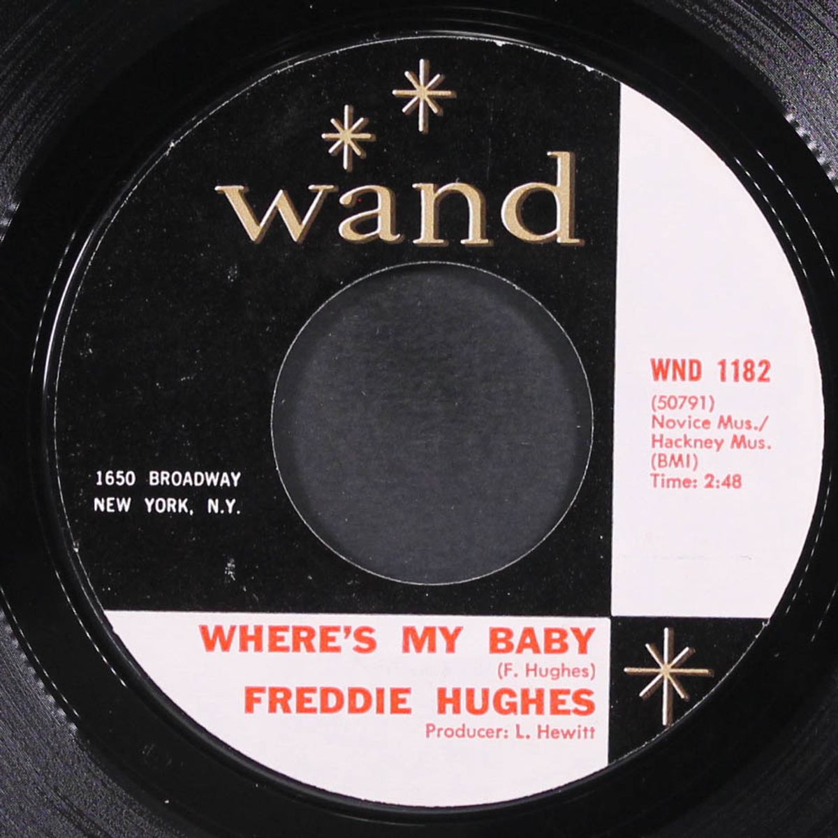 send my baby back / where's my baby by FREDDIE HUGHES