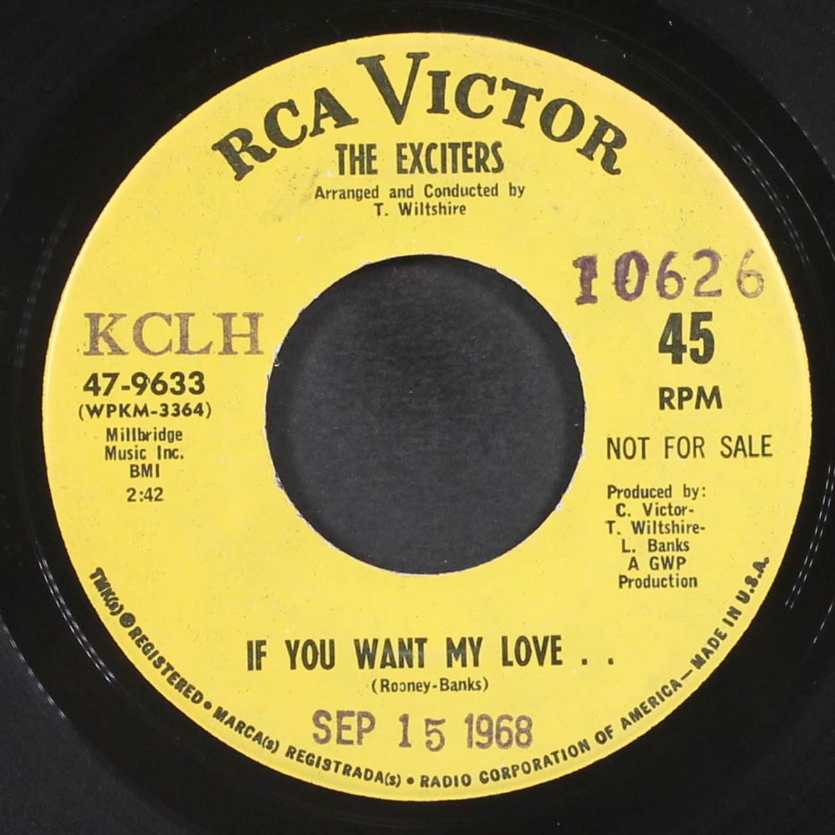 if you want my love / take one step (i'll take two) by EXCITERS