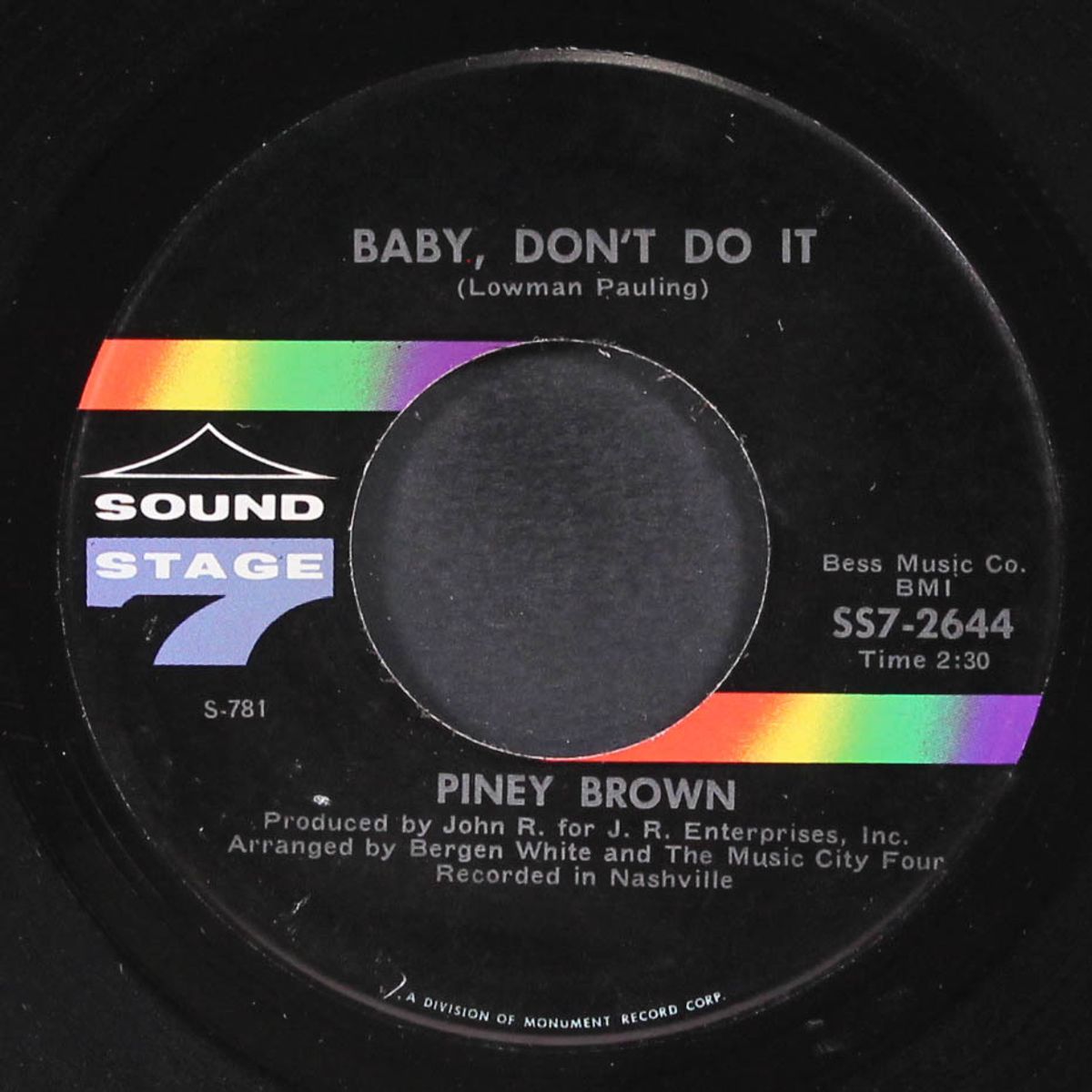 bring it on home / baby, don't do it by PINEY BROWN