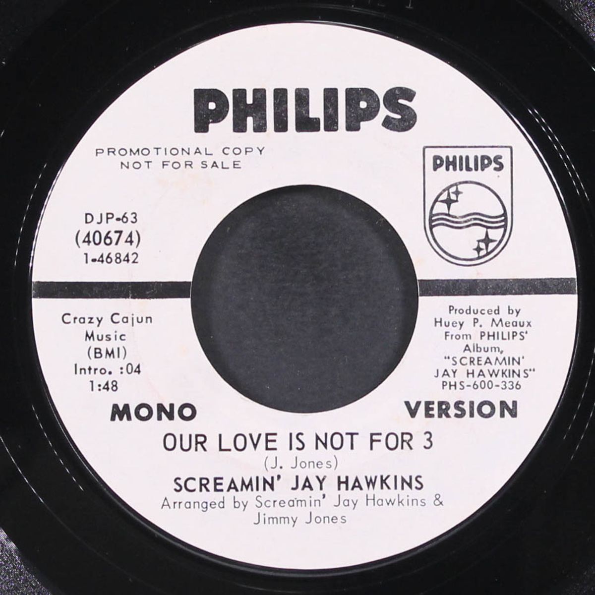 our love is not for 3 / mono by SCREAMIN' JAY HAWKINS