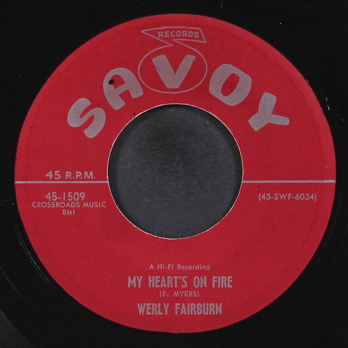 speak to me baby / my heart's on fire by WERLY FAIRBURN