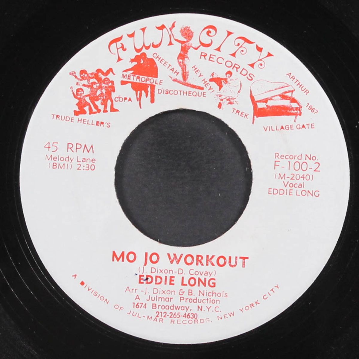 mo jo workout / there's no weapon like a woman's tears by EDDIE LONG