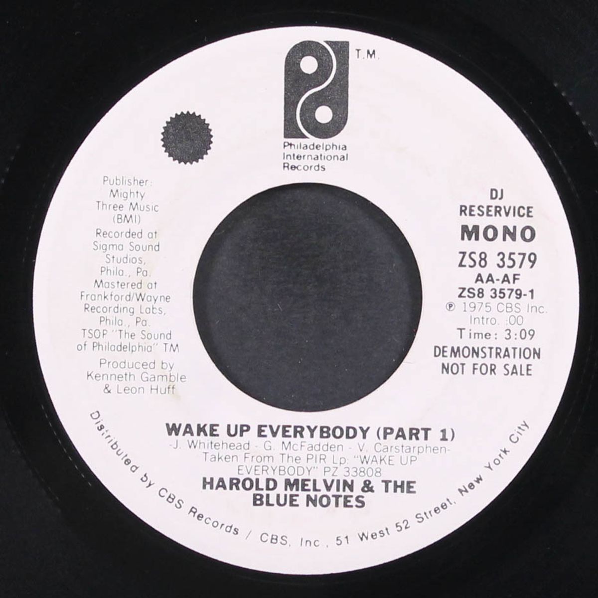 wake up everybody (part 1) / mono by HAROLD MELVIN & BLUENOTES