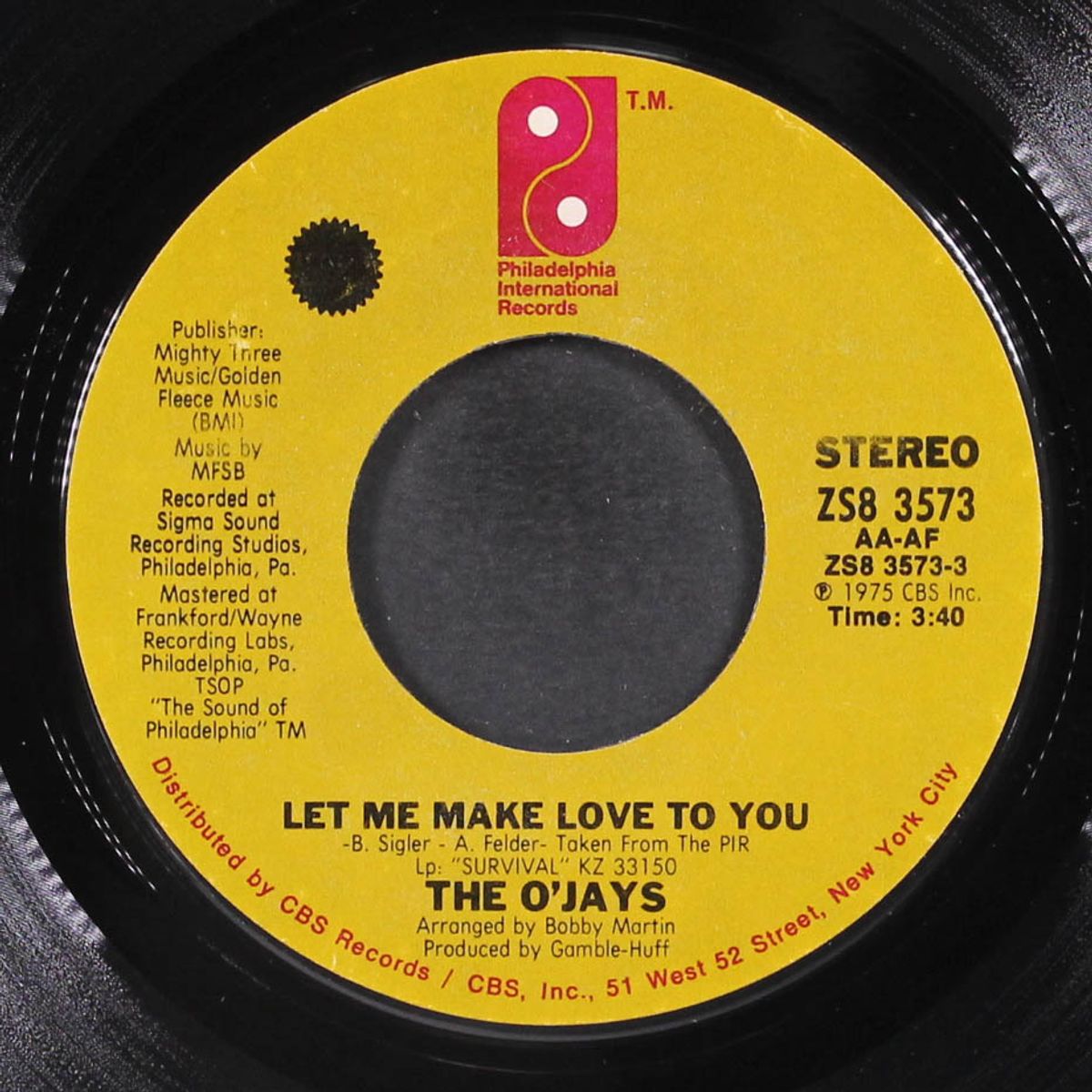 let me make love to you / survival by O'JAYS