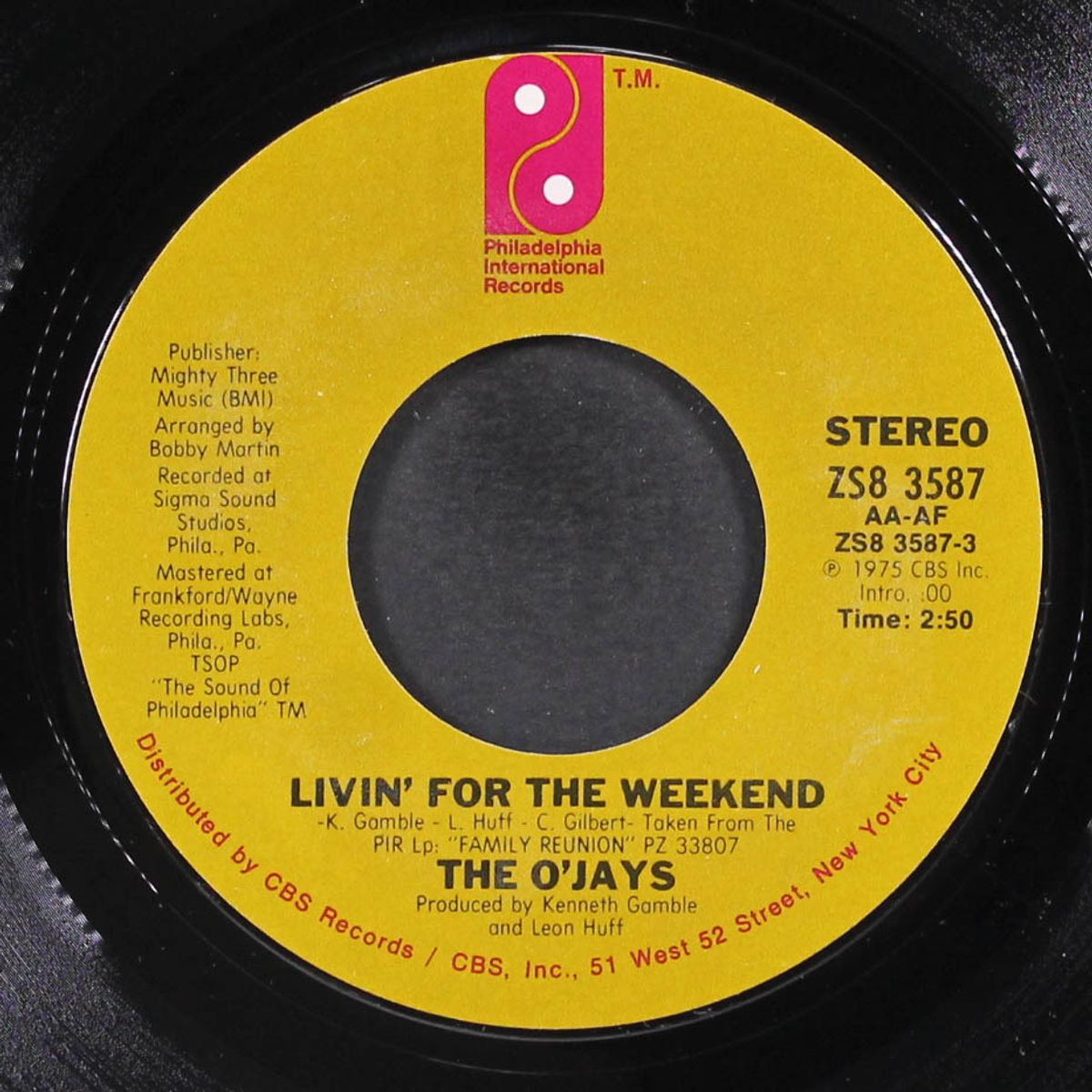livin' for the weekend / stairway to heaven by O'JAYS