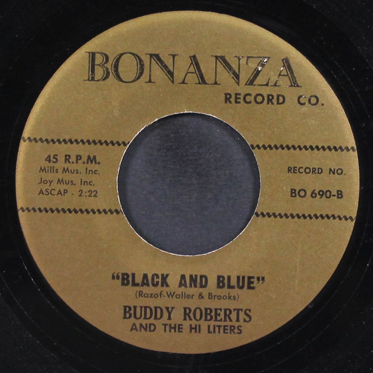 ding dong / black and blue by BUDDY ROBERTS & HI LITERS
