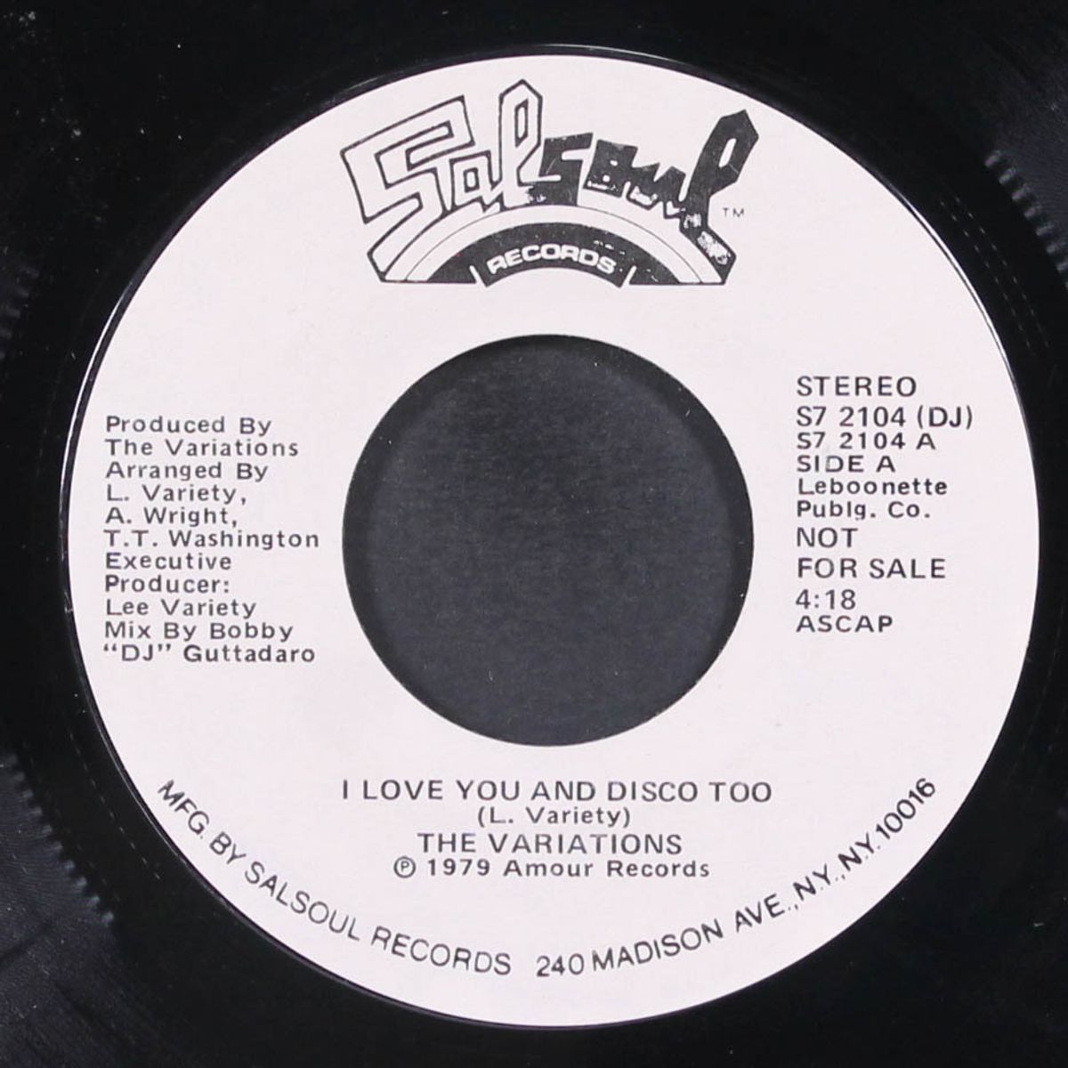 i love you and disco too / mono by VARIATIONS