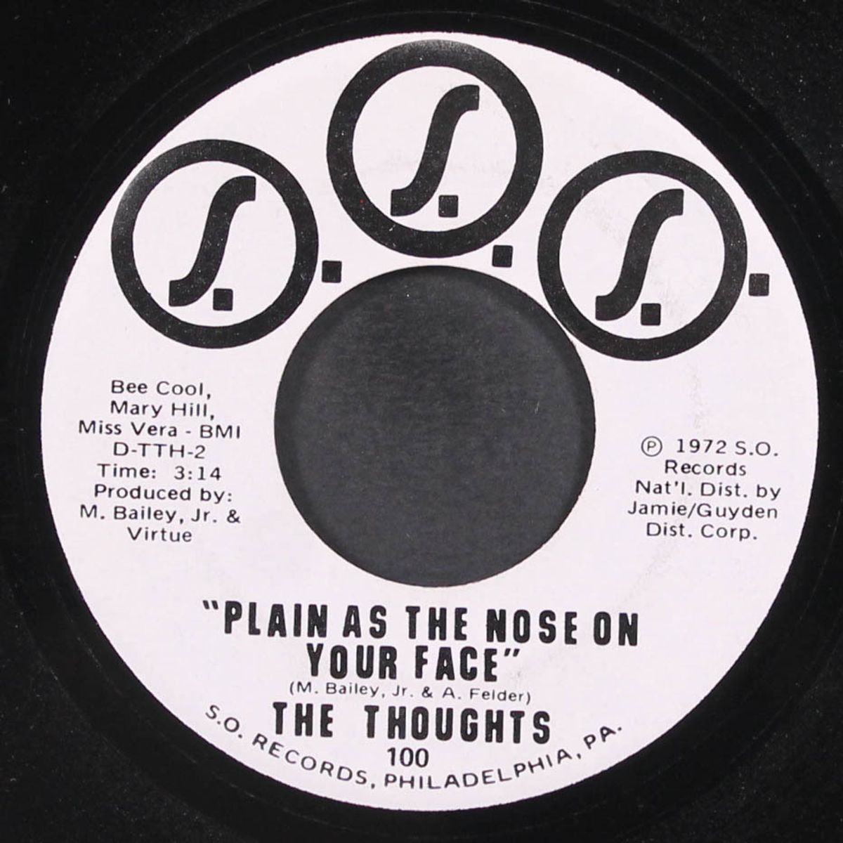 plain as the nose on your face / walk on brother by THOUGHTS