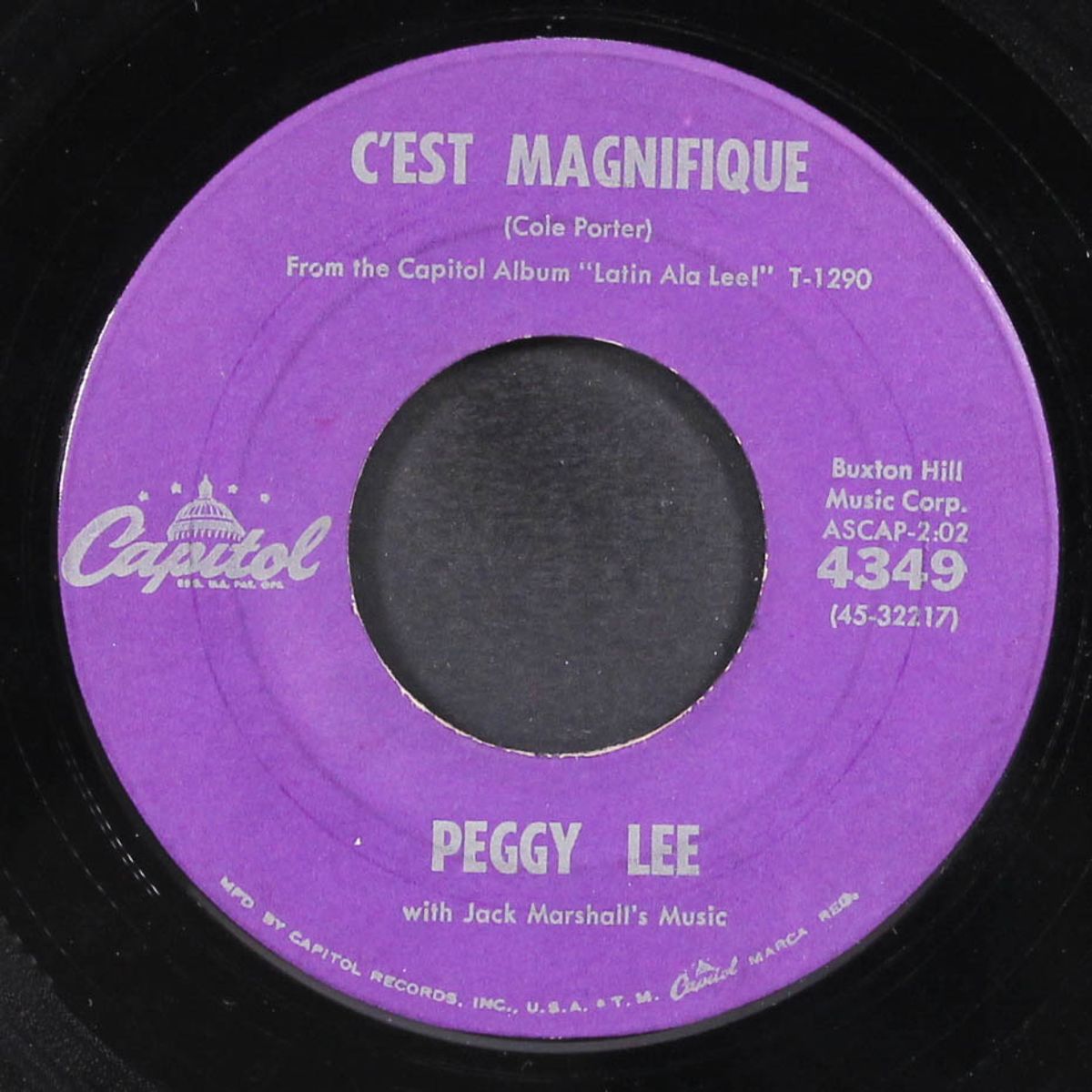 c'est magnifique by PEGGY LEE