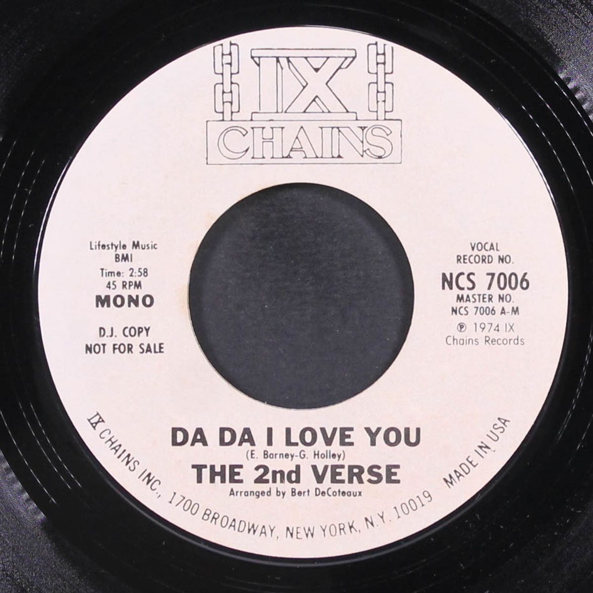 da da i love you / mono by 2ND VERSE