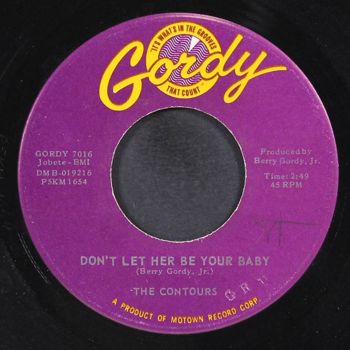 don't let her be your baby / it must be love by CONTOURS