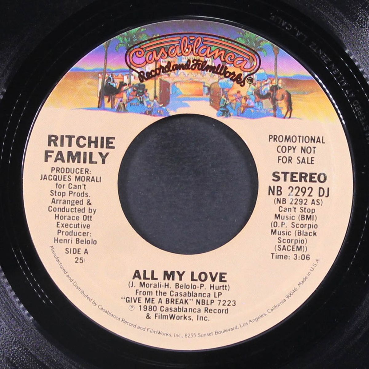 all my love / mono by RITCHIE FAMILY