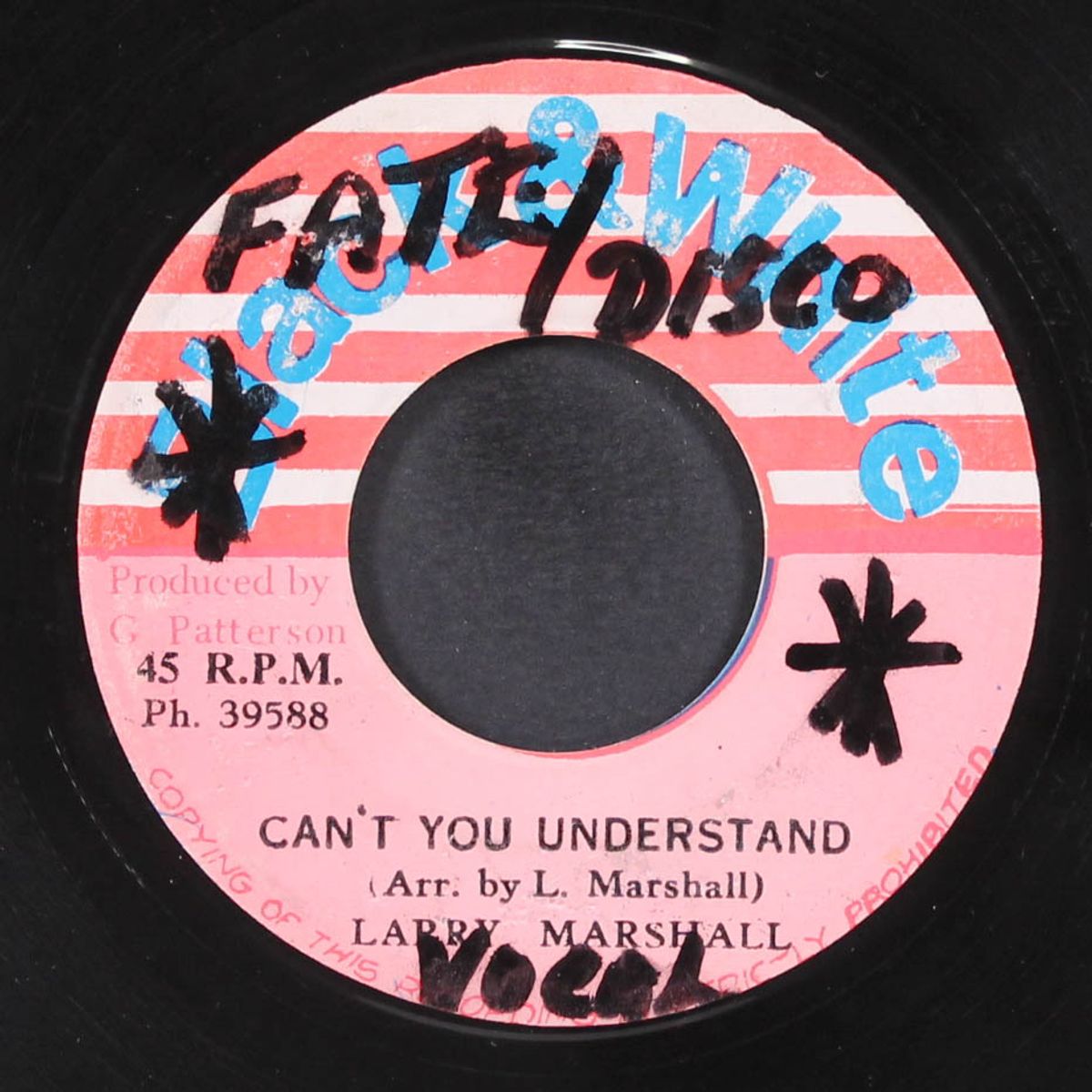can't you understand / locks of dub by LARRY MARSHALL