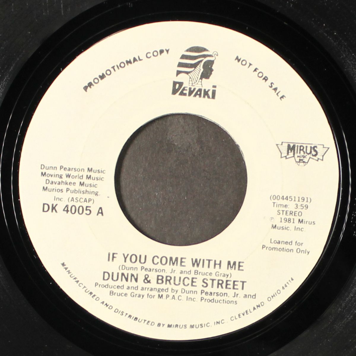 the moment of truth / if you come with me by DUNN & BRUCE STREET