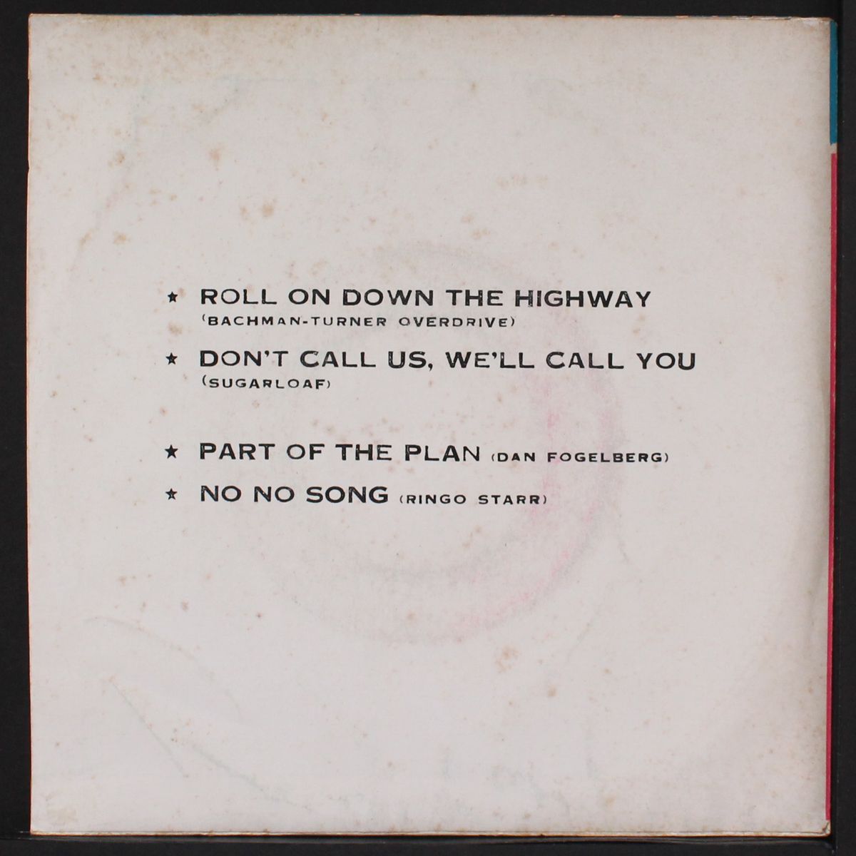 no no song / +3 by RINGO STARR & OTHERS
