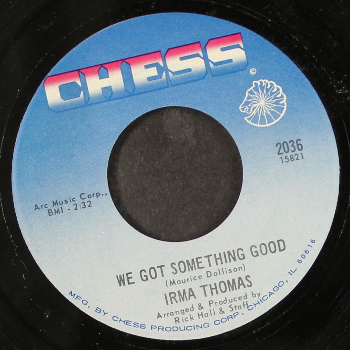 good to me / we got something good by IRMA THOMAS