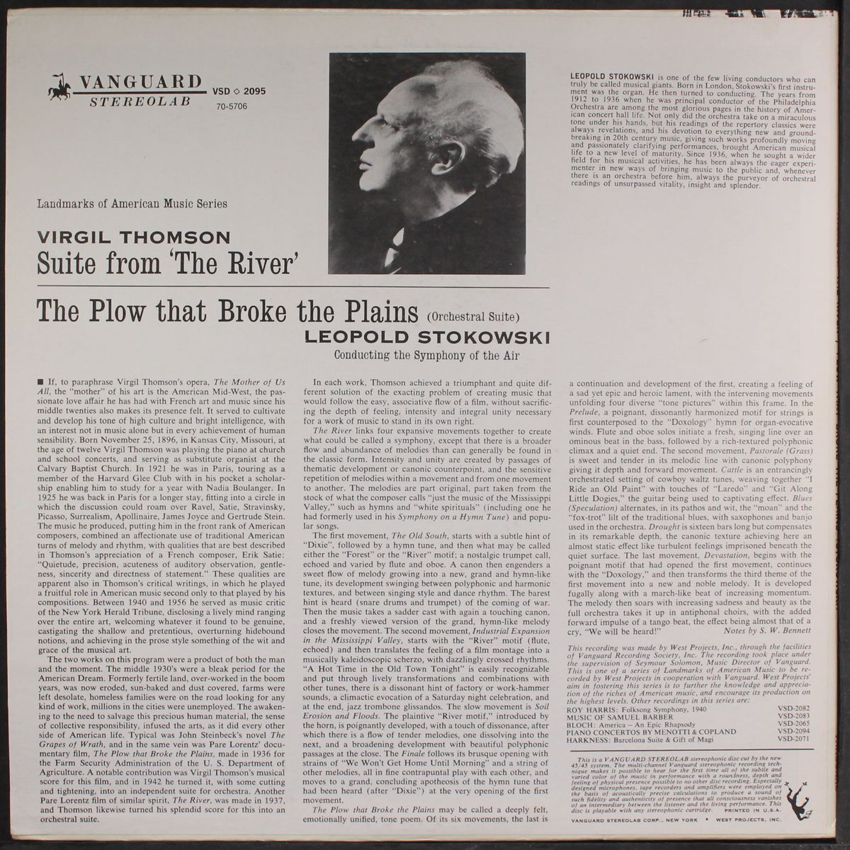 the plow that broke the plains / suite from the river by LEOPOLD STOKOWSKI