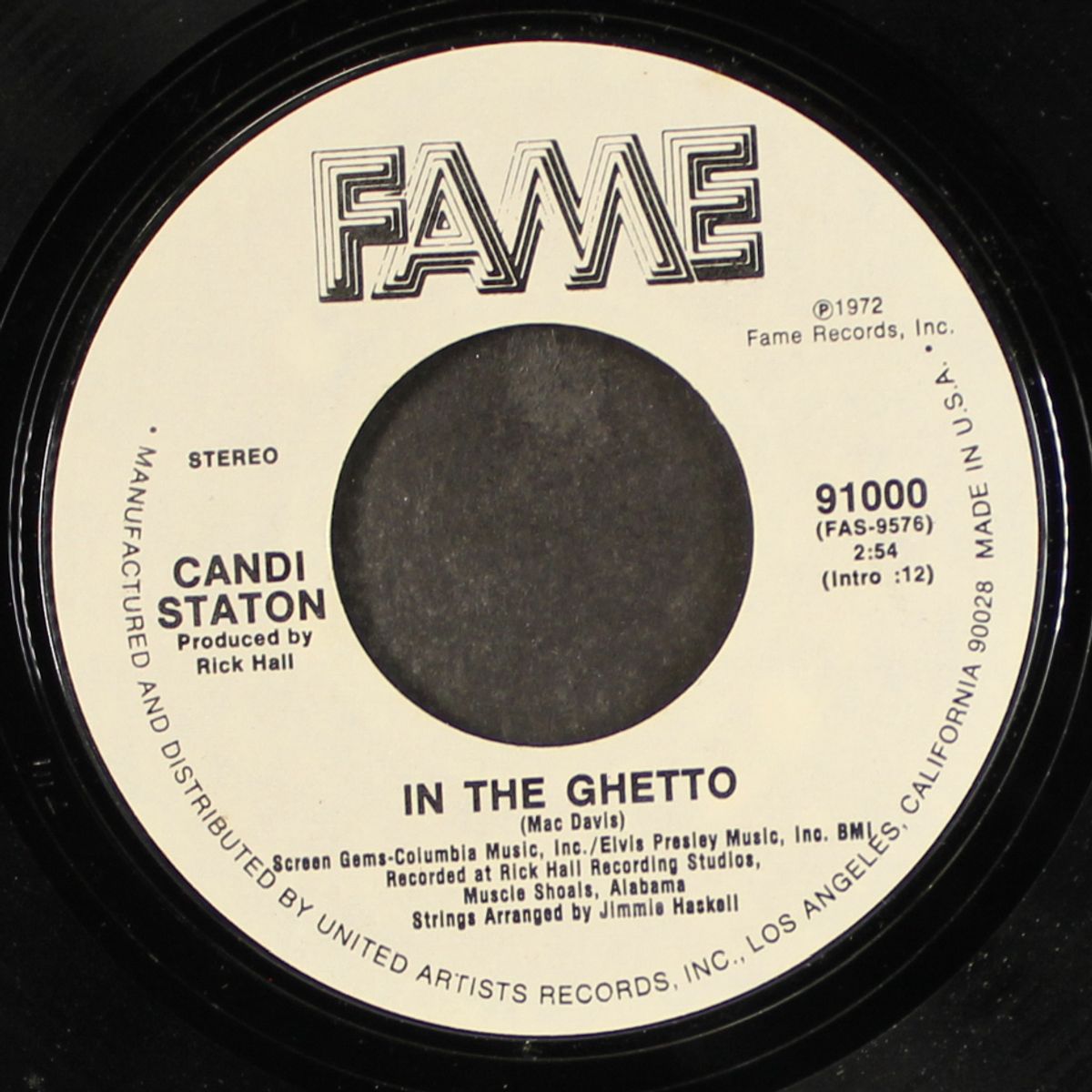 in the ghetto / sure as sin by CANDI STATON
