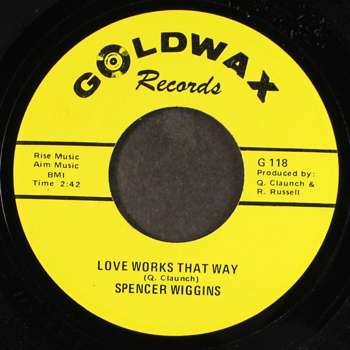 i'll be true to you / love works that way by SPENCER WIGGINS