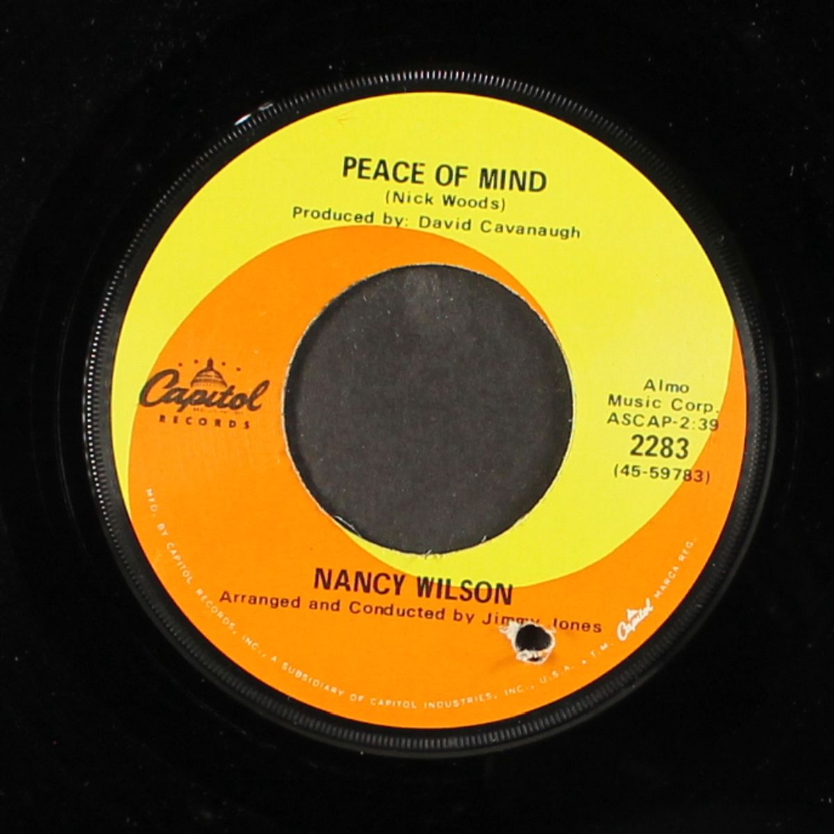 peace of mind / this bitter earth by NANCY WILSON
