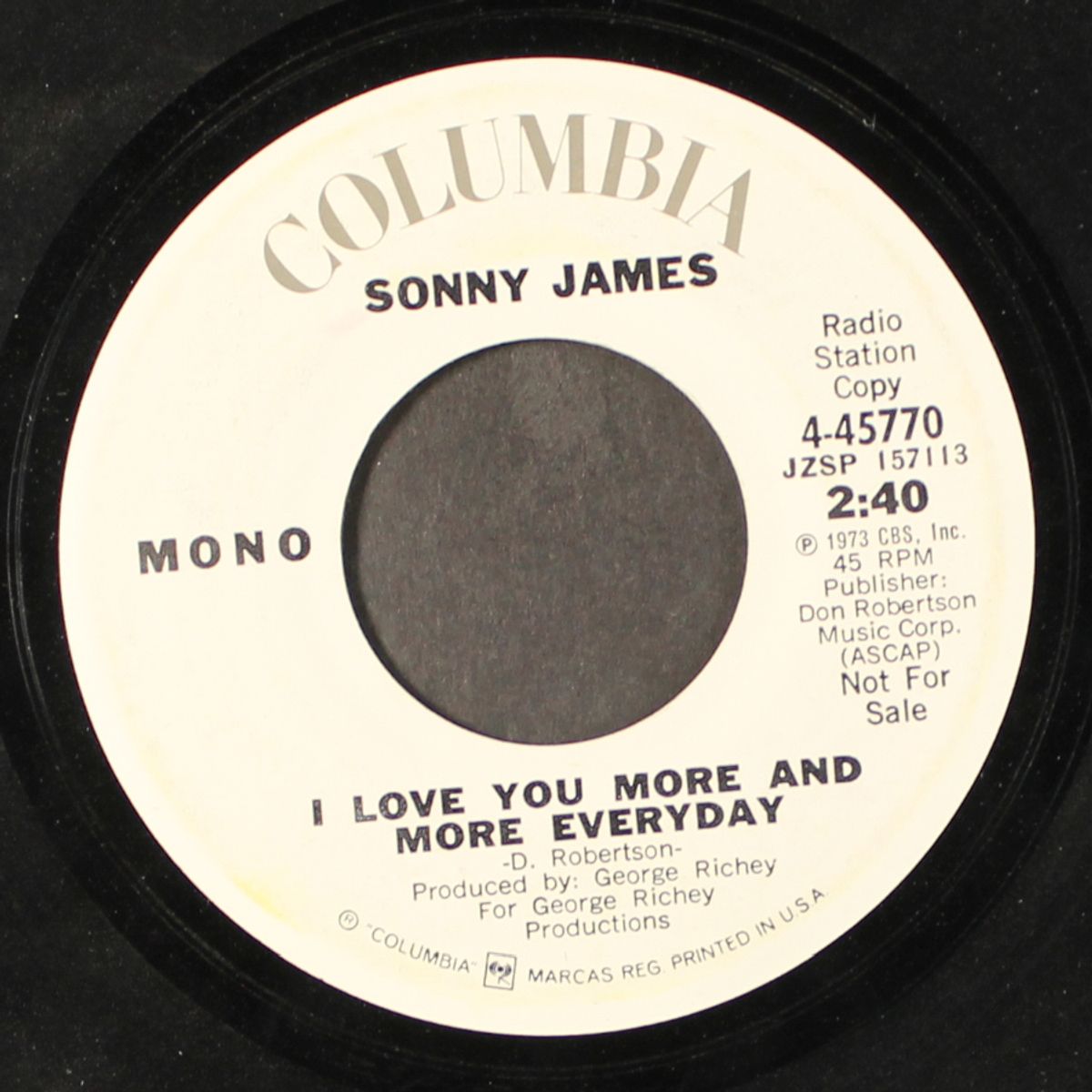 i love you more and more everyday / mono by SONNY JAMES