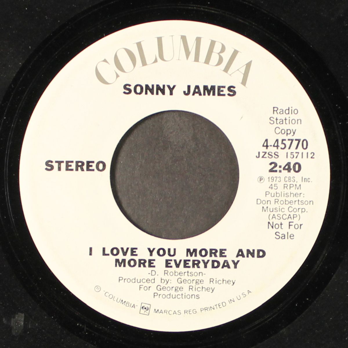 i love you more and more everyday / mono by SONNY JAMES