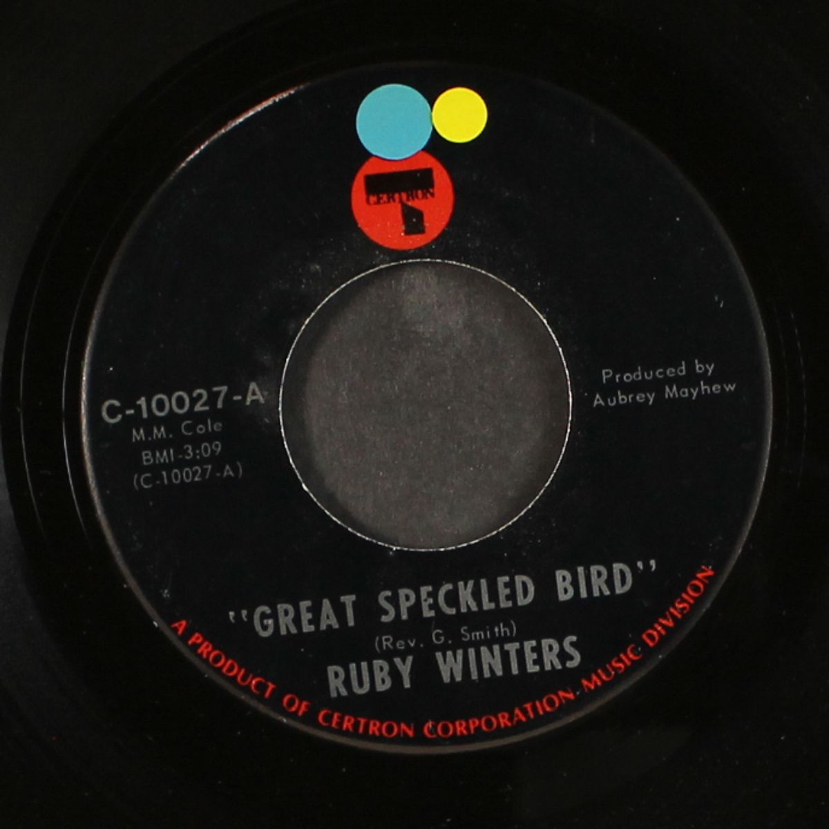 great speckled bird / it's not easy baby by RUBY WINTERS